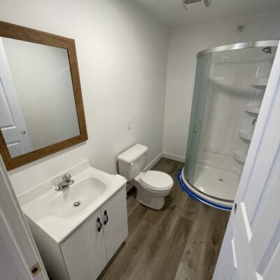 Residential renovation bathroom