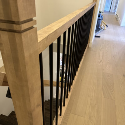 Railing build close up