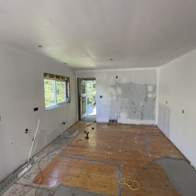 Kitchen renovation complete demolition view