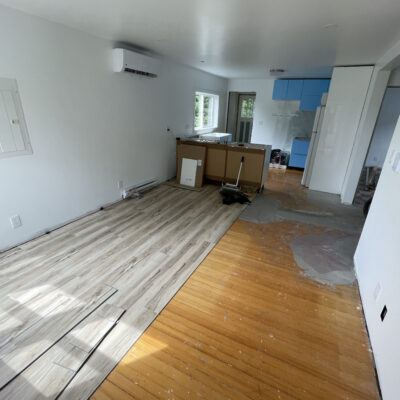 Kitchen renovation with flooring specialized